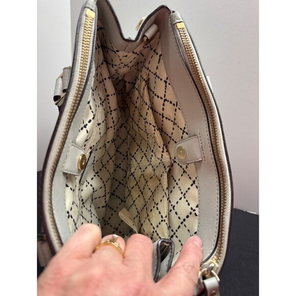 Kate Spade New York NewBury Lane Lt Green Small Leather Handbag Missing Shoulder - Picture 9 of 16